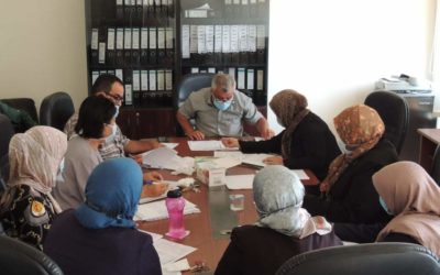اجتماع لجنة متابعة الإجراءات الاحترازية بكلية التمريض