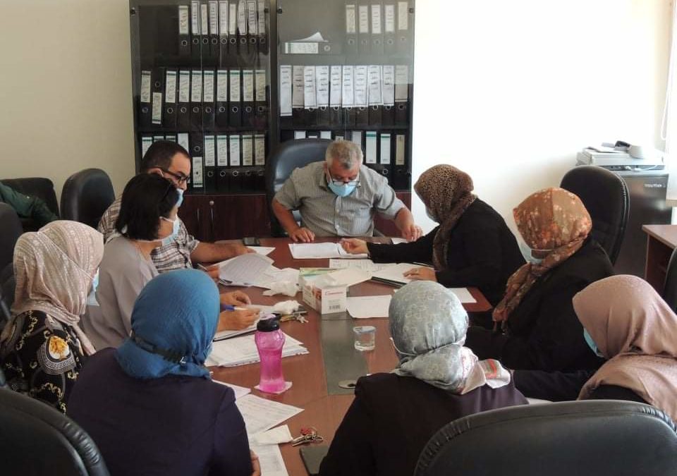 اجتماع لجنة متابعة الإجراءات الاحترازية بكلية التمريض