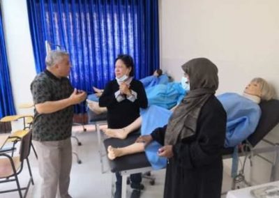 تنظيم المعامل العلمية بكلية التمريض