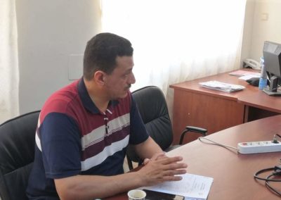 زار المدير التنفيذي لمركز تقنية المعلومات التابع لجامعة بنغازي د.يونس البدري مقر كلية التمريض بالكويفية رفقة الأستاذ أحمد بن هلوم . التقى البدري وابن هلوم مسجل عام الكلية أ. مبروك الشقعابي ورئيس قسم الدراسة والامتحانات أ.نعيمة البرغثي وتم مناقشة إجراءات إنشاء منظومة الدراسة والامتحانات بكلية التمريض.