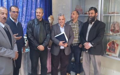 وكيل الشؤون العلمية ومدير مركز اللغات في زيارة لكلية التمريض