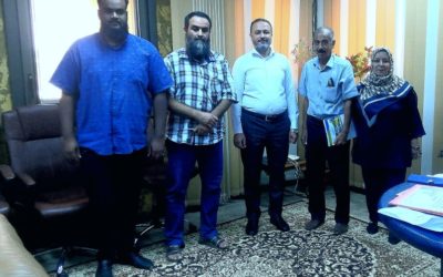 رئيس الجامعة يبحث عمل أقسام كلية التمريض